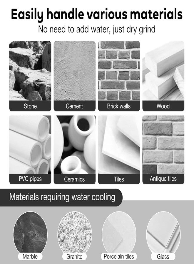 Serplex مجموعة سيربلكس® من 7 قطع من رؤوس مثقاب كربيد الصلب السبائكي لبلاط السيراميك، والسيراميك، والزجاج، والرخام، والخرسانة، بأحجام 3/4/5/6/8/10/12 مم، عالية التحمل، ذات أسنان منشارية رباعية الحواف، وقاعدة سداسية لفتح الثقوب. - Image 5